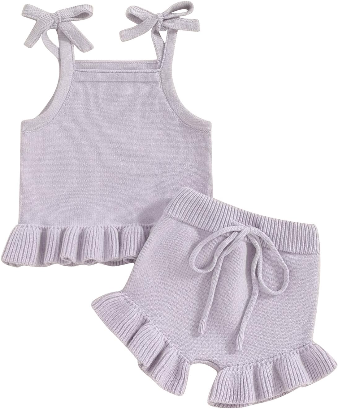 Emmababy Summer Knit Set for Girls Lightweight Stylish