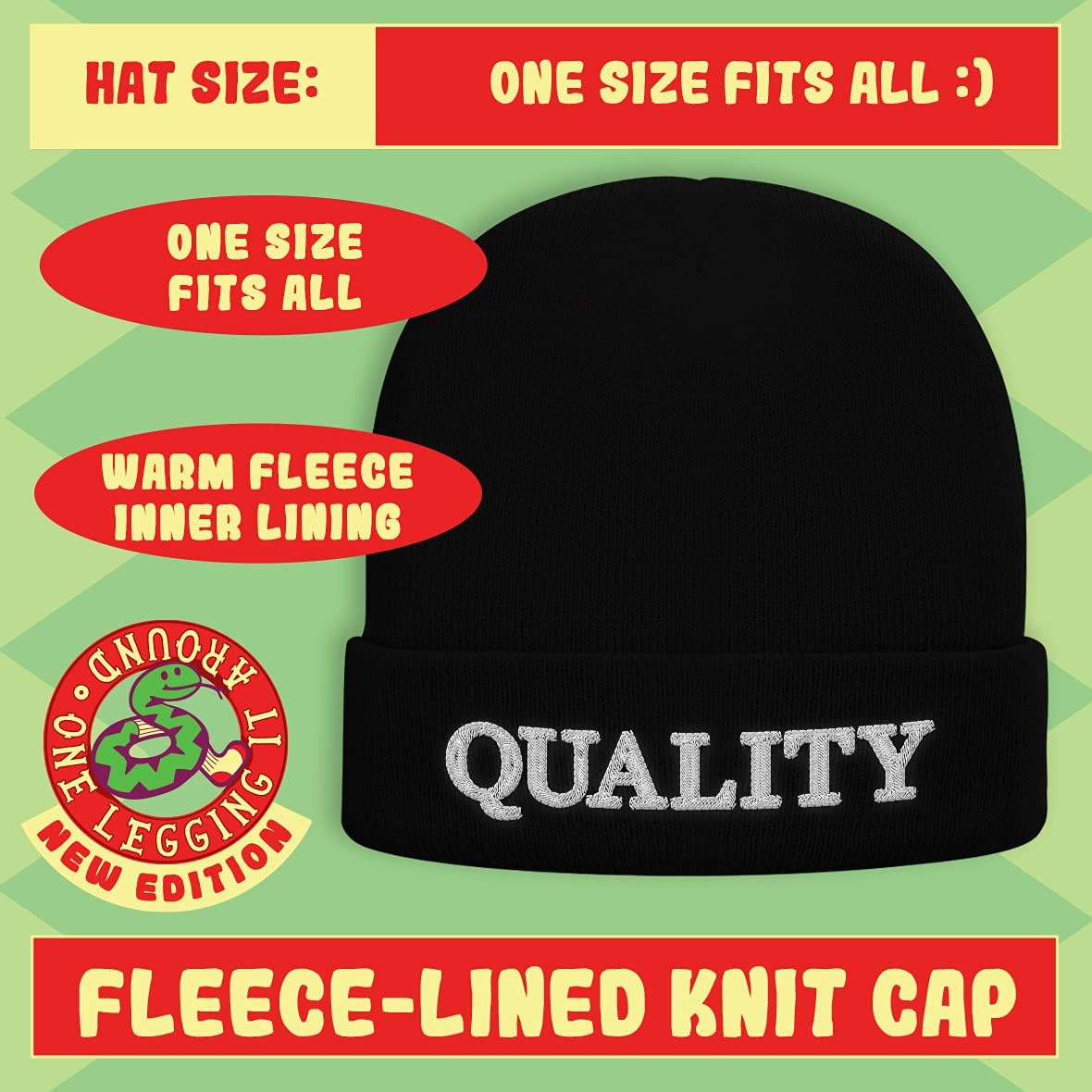 Warm Soft Adult Beanie Cap