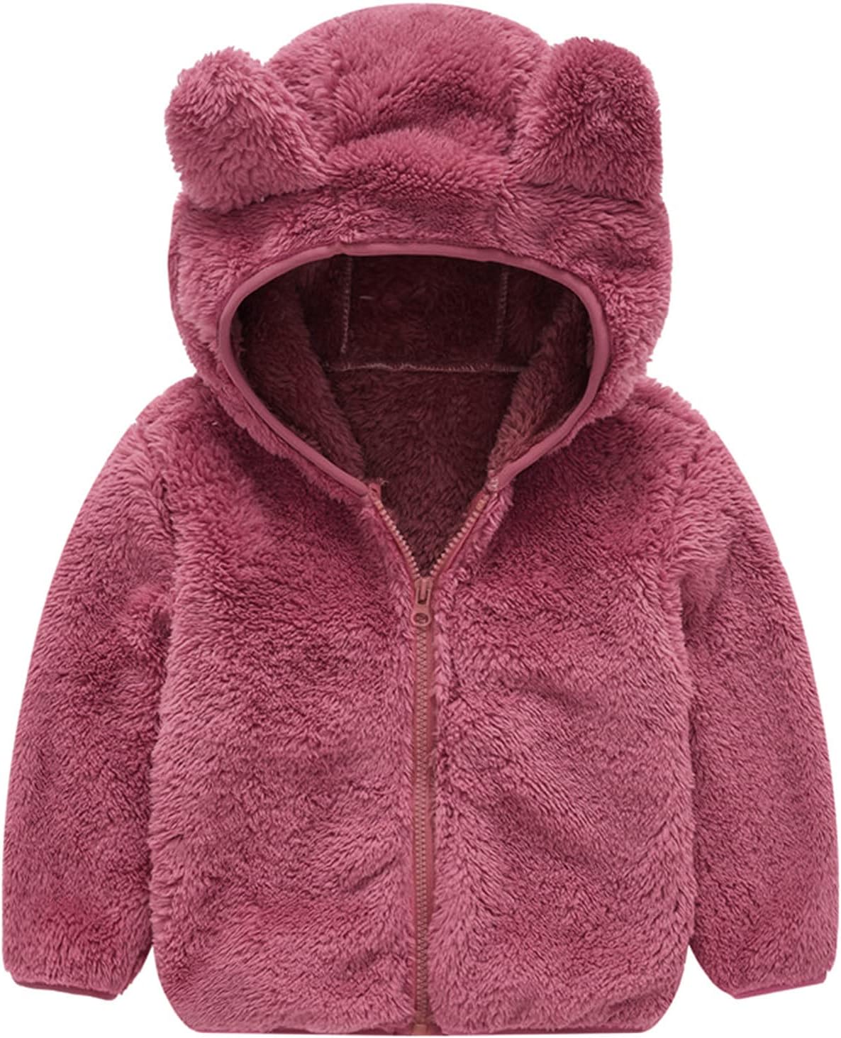 Perfect for Kids Cute Bear Fleece Hoodie Toddler Girls Boys Winter Outfit