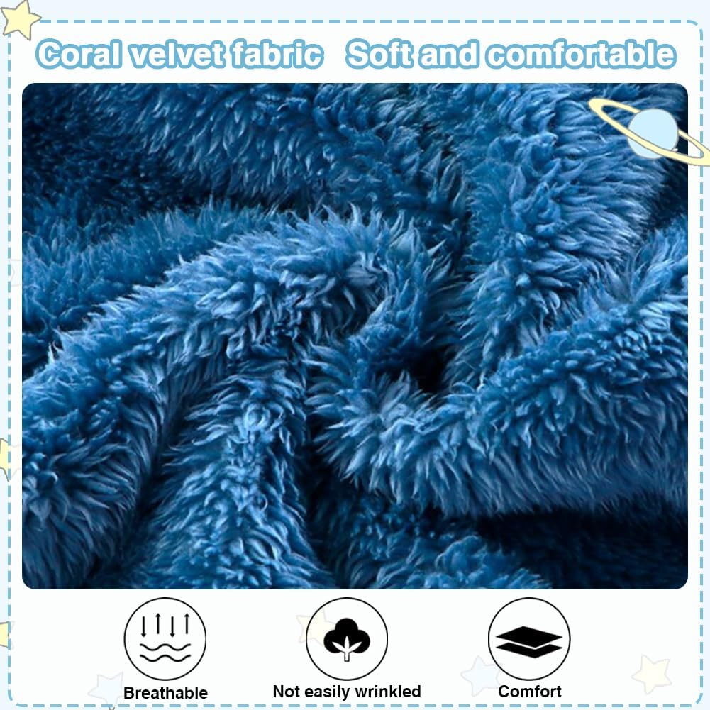 UVIPC Toddler Bear Fleece Set Winter Pullover Pants 2PCS Fluffy Cozy