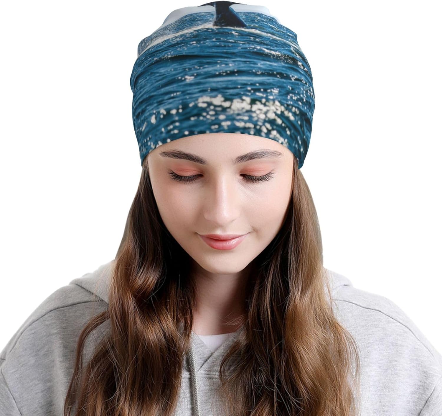 Unisex Knit Beanie Hat with Cuff - Windproof Winter Cap for Men Women