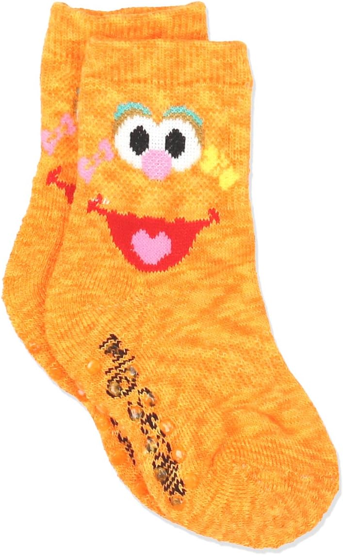 Sesame Street Elmo Boys Girls Multi Pack Crew Socks with Grippers 1