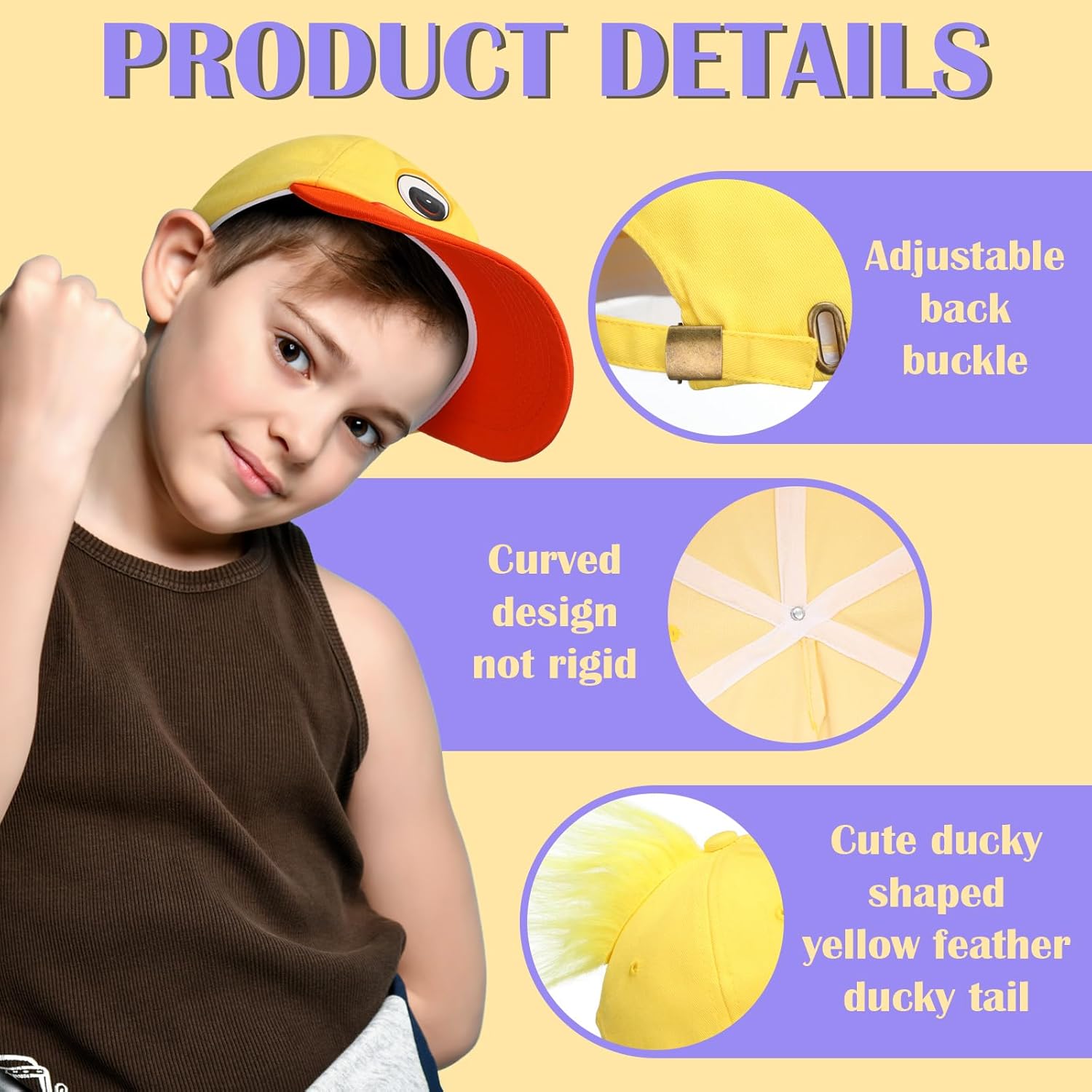 Riyiper 2-Piece Duck Back Baseball Cap