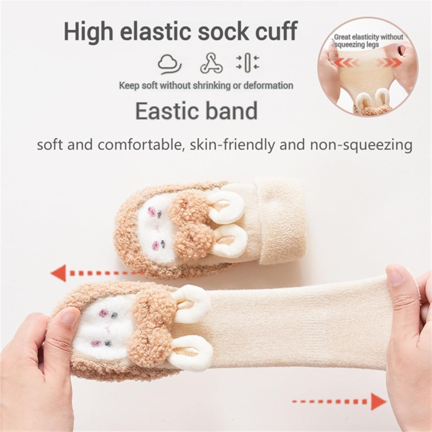 Adorable Cartoon Toddler Socks Slippers