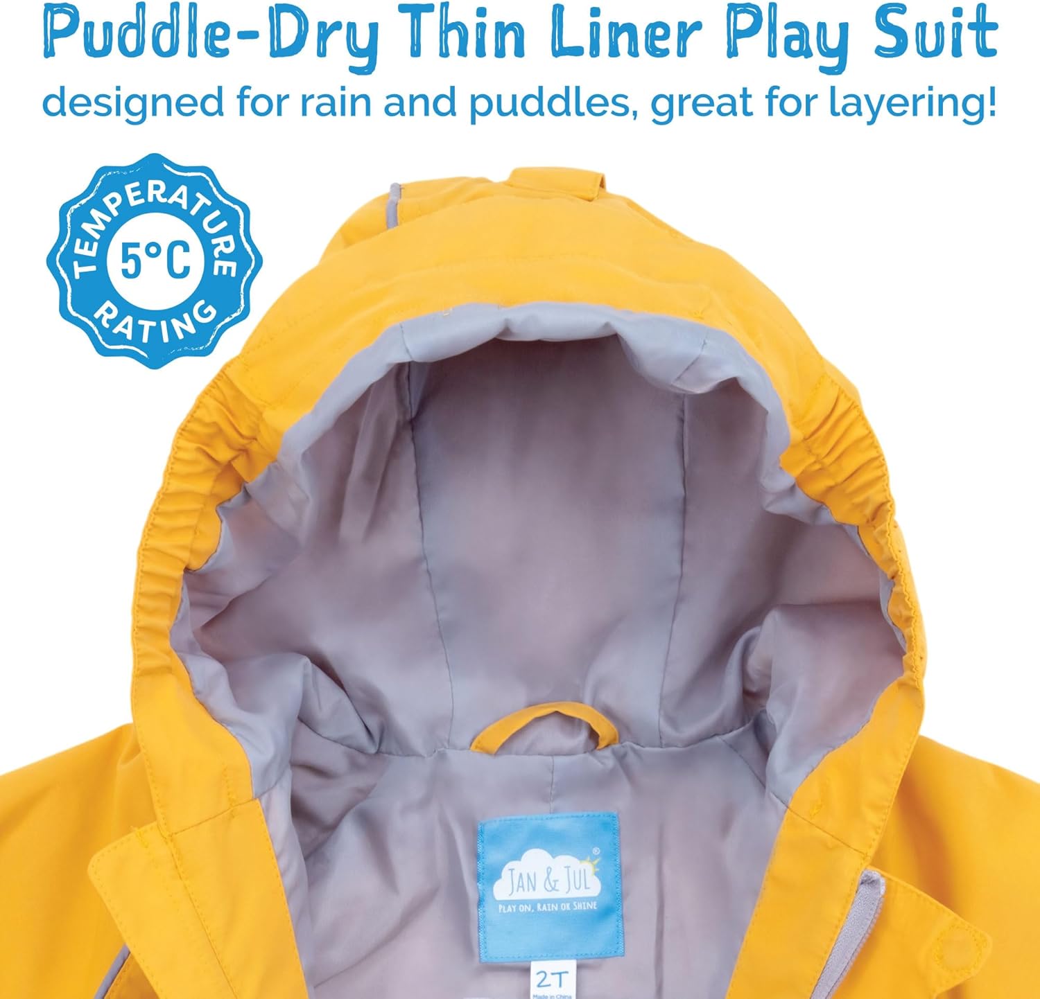 JAN JUL Waterproof rain suit for kids