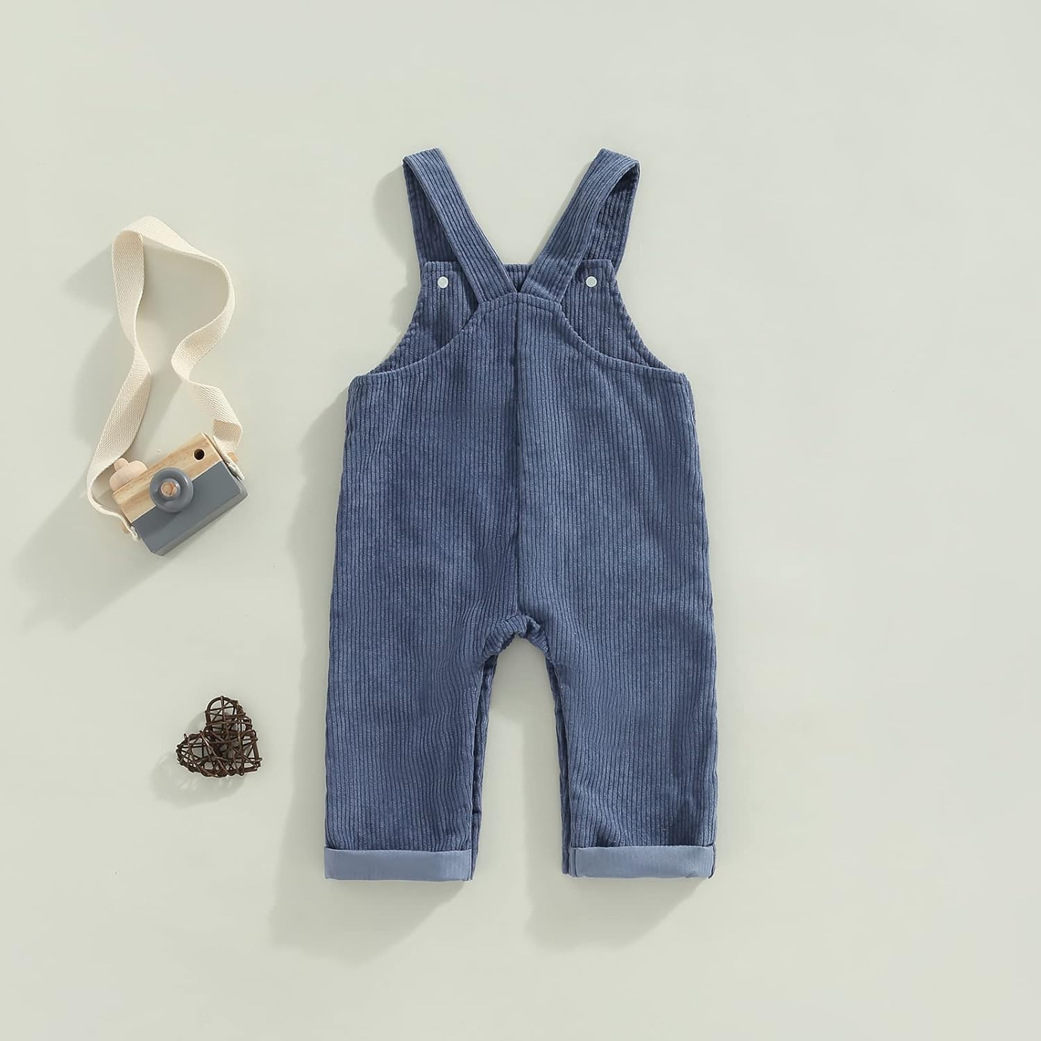 DNOMAID YZARC Baby Corduroy Overalls with Suspender