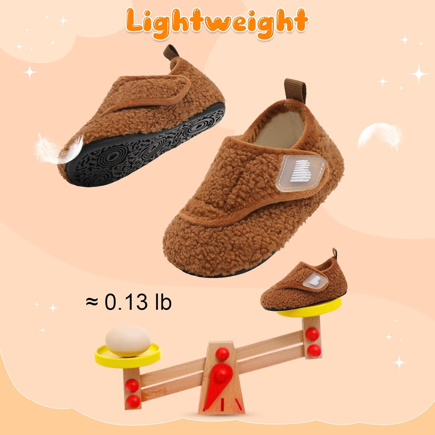 Barerun Cozy Toddler Slippers