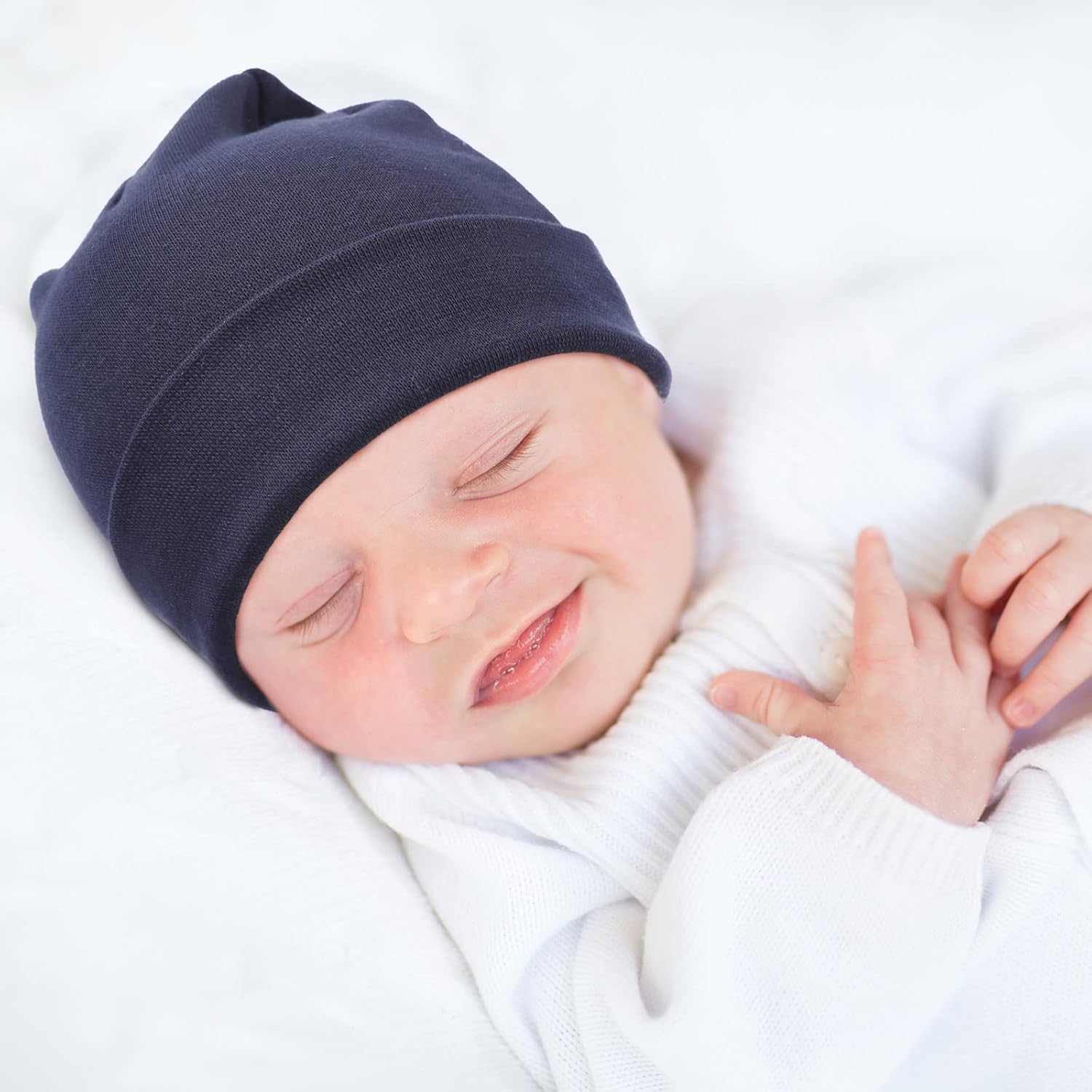 Perfect Fit for Newborns AQOKKA Baby Hats Mittens Set