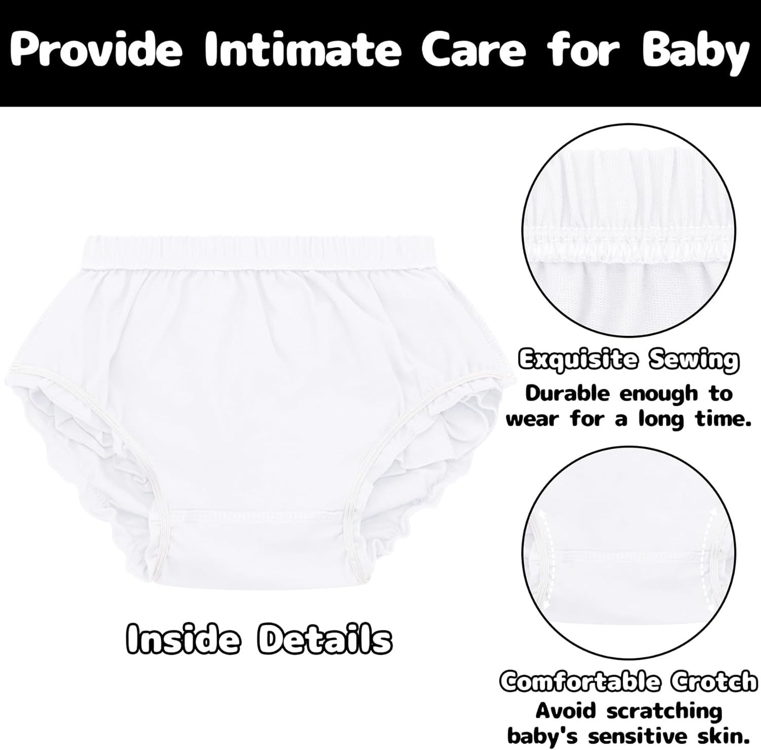 Perfect Diaper Covers for Babies - Olreco Ruffle Bloomers for Girls