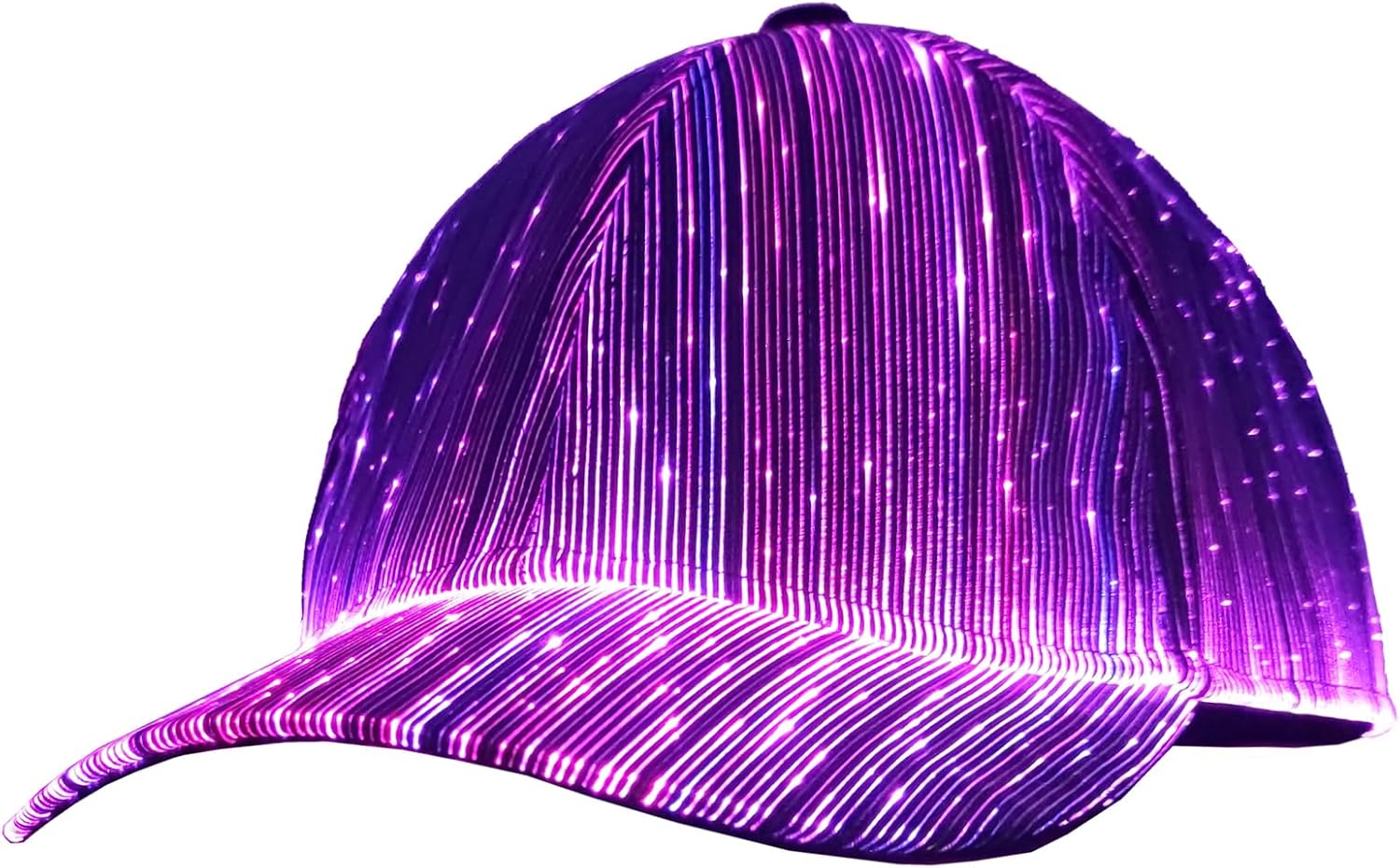 Light Up LED Baseball Cap - Glow-in-the-Dark Party Hat