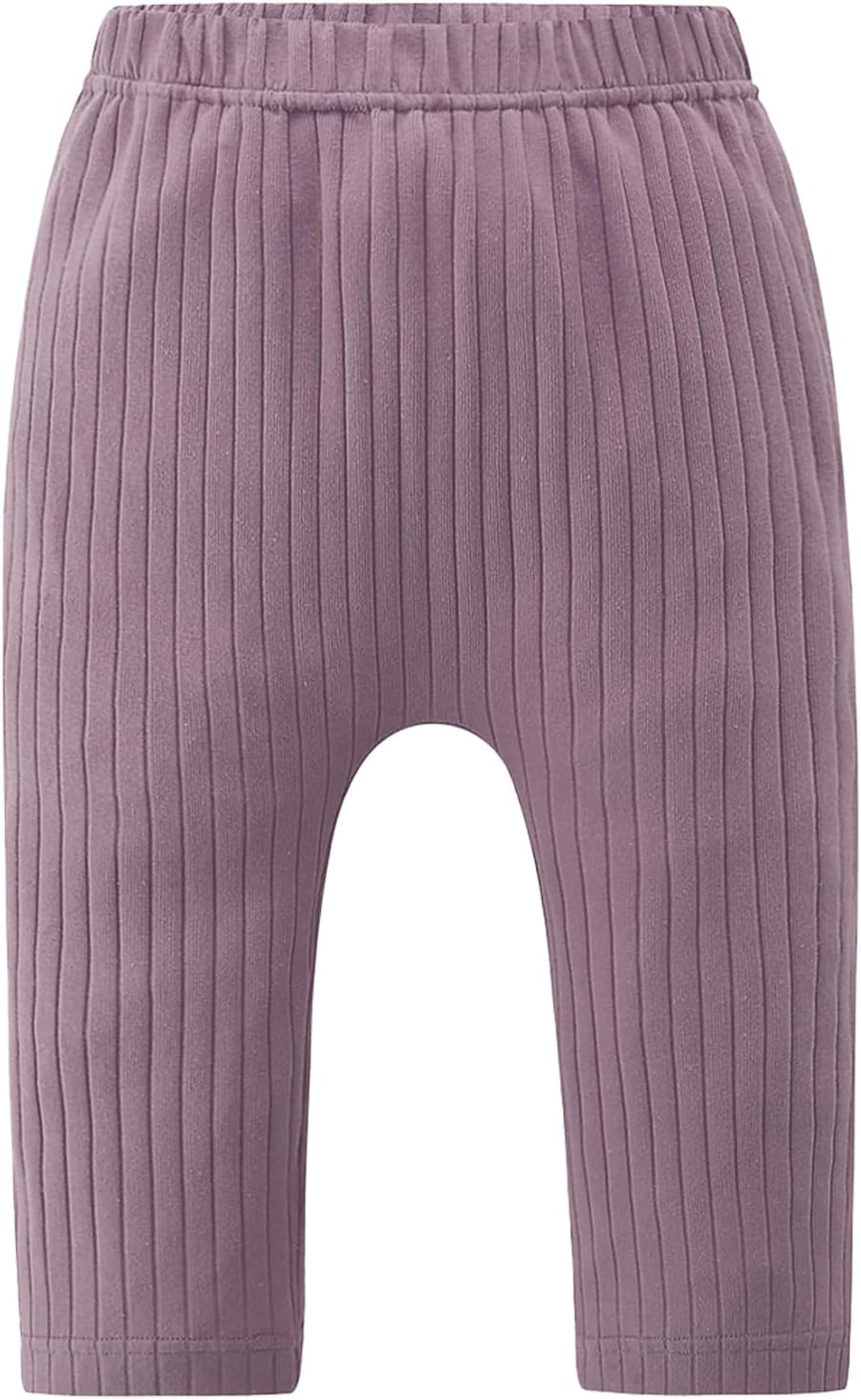Fullfamous Baby Girls 5-Pack Cotton Ribbed Pull-On Pants Leggings 0-4Y