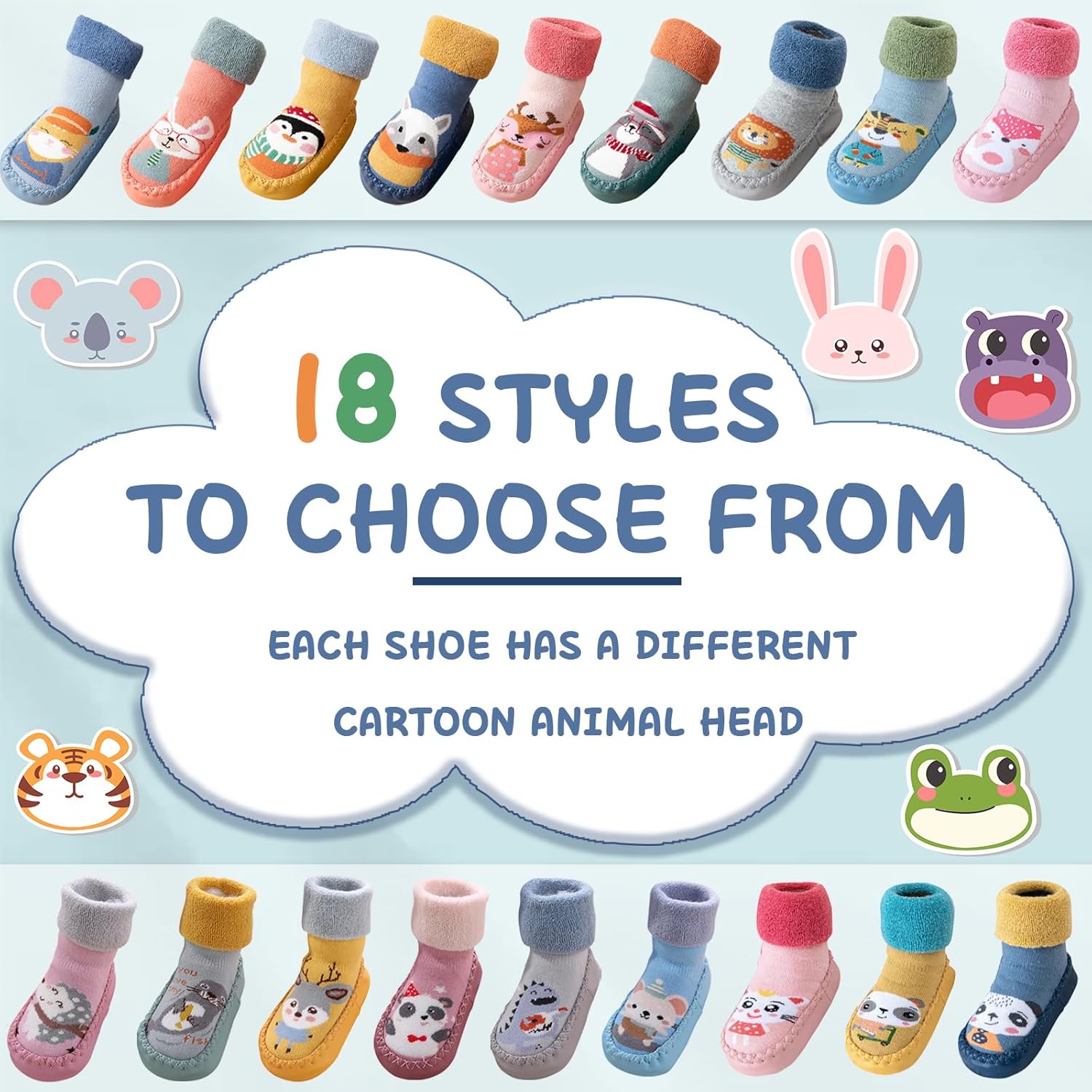 Personalized Childs Name Socks Toddler Slippers