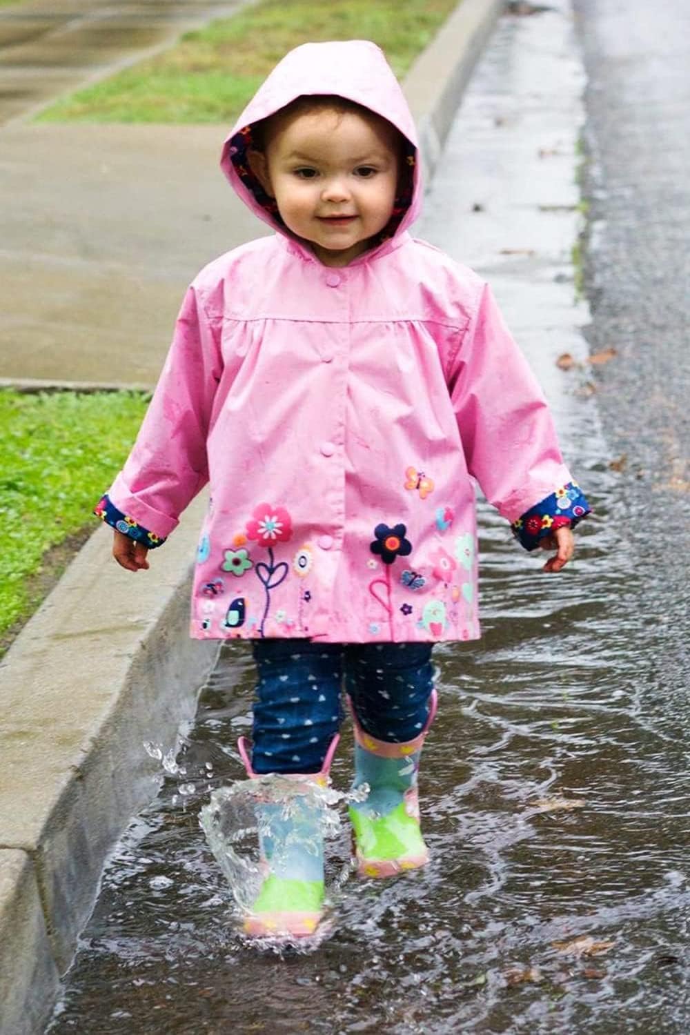 Perfect for Kids Pink Hoodie raincoat for Boys and Girls