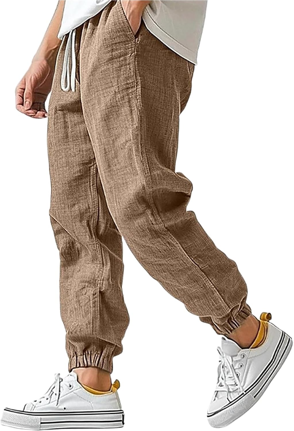 Premium Elastic waist Cotton Pants for Men - Lightweight and Breathable