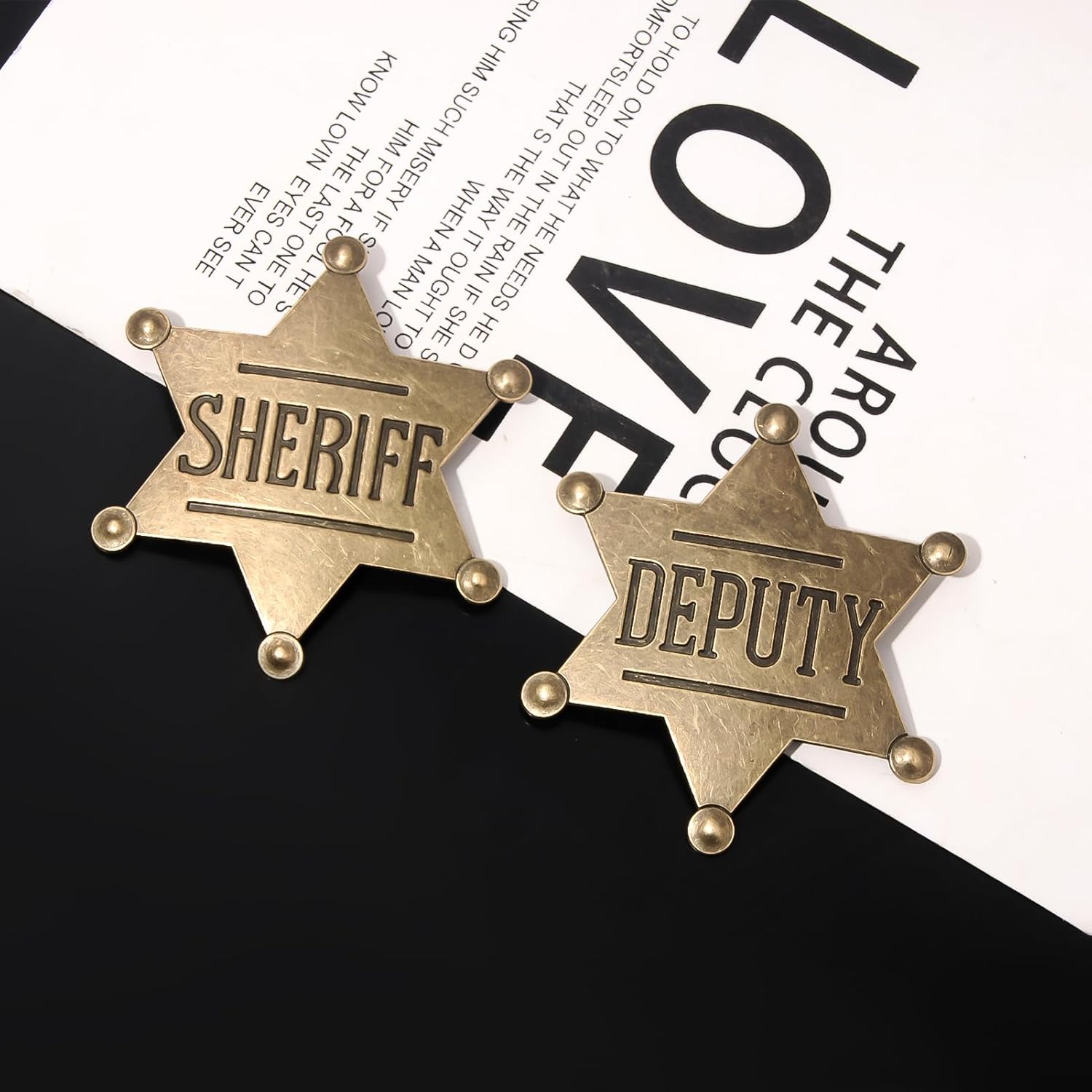 Vintage Sheriff Badge - Western Cop Star Gift
