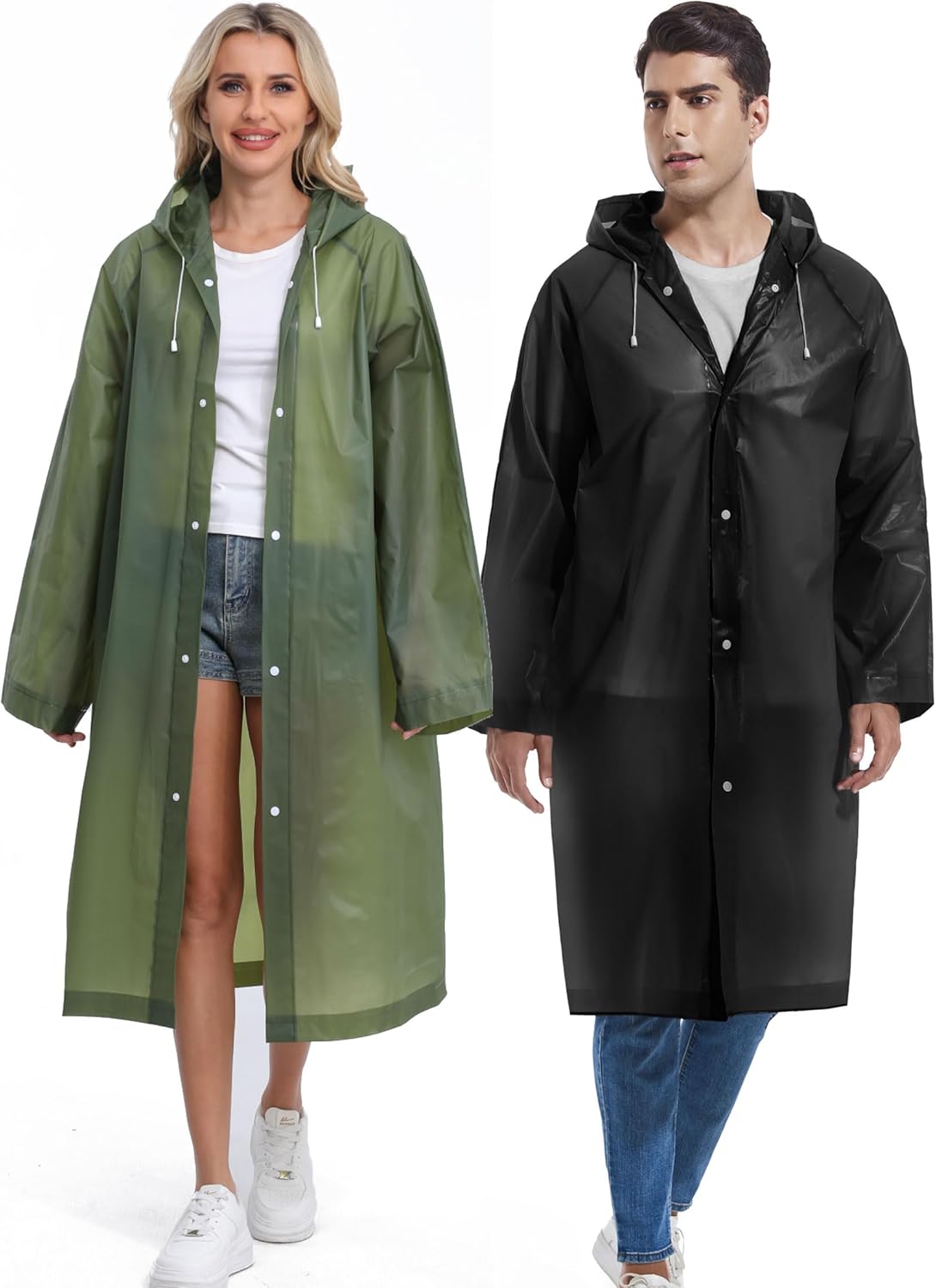 Premium Borogo Reusable Rain Coats for Men Durable Waterproof