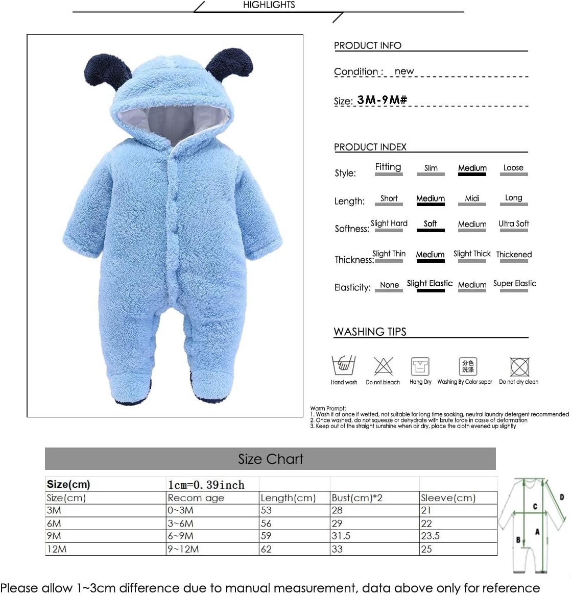 Haokaini Bear Warmer Snowsuit