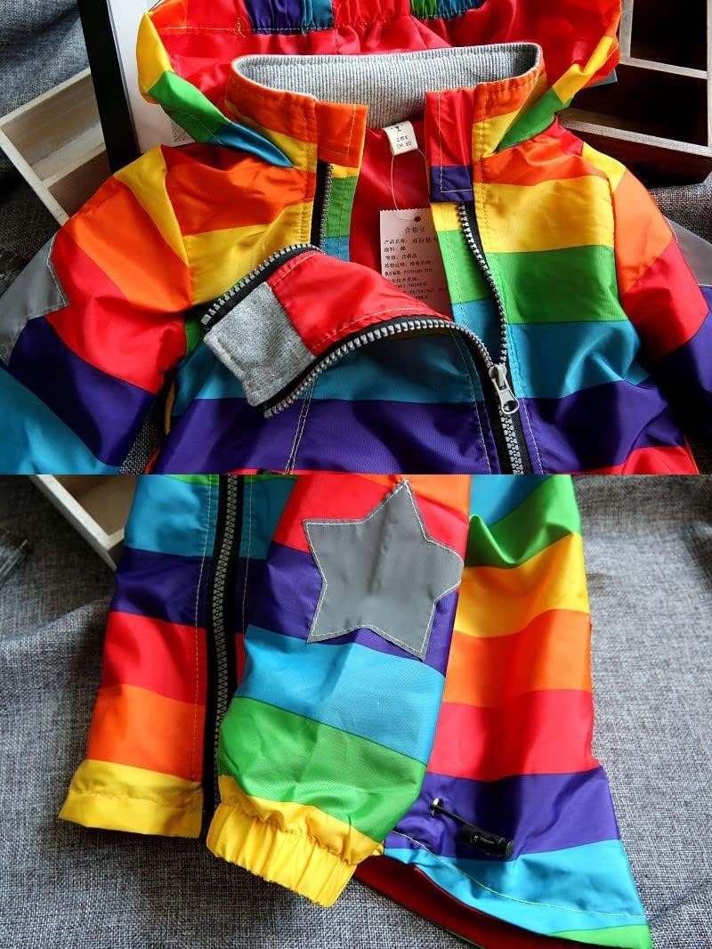 FABRST Toddler Rainbow Windbreaker