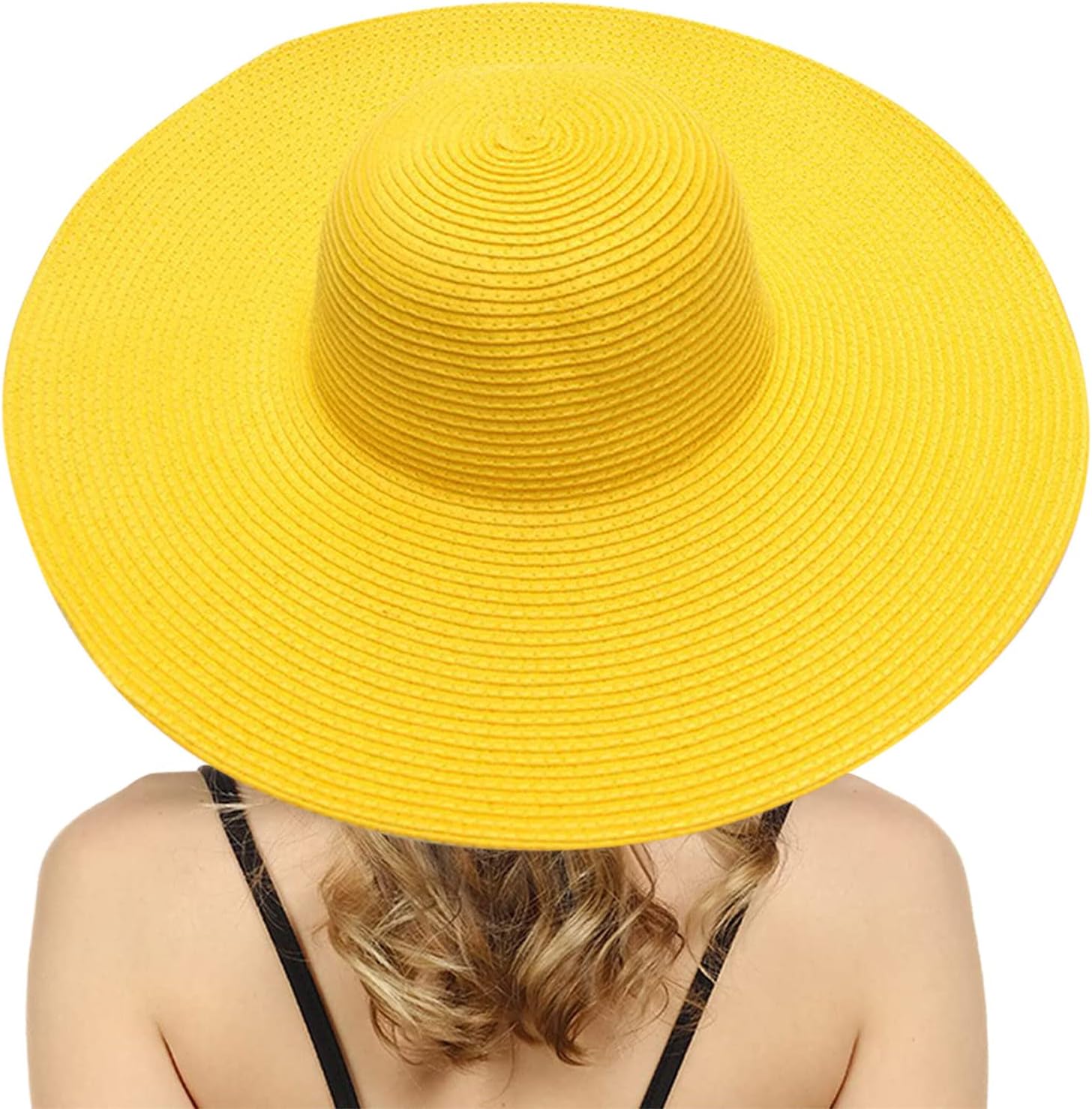 UANGKOU Boys Wide Brim Straw Hat - UV Protection Foldable Comfortable