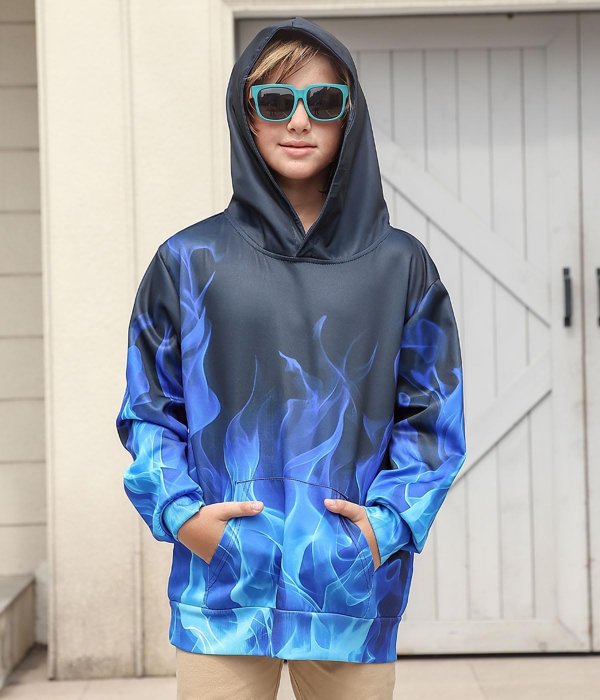 TUONROAD Boys Girls Hoodies 3D Printed Kids Lightweight Pullover sweatshirt