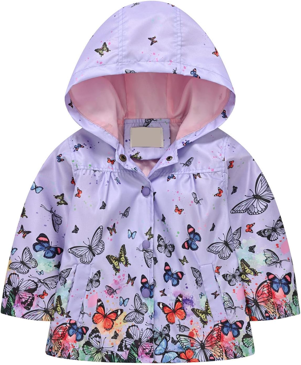 LIGHTWEIGHT WATERPROOF HOODED JACKET FOR KIDS TURTLES