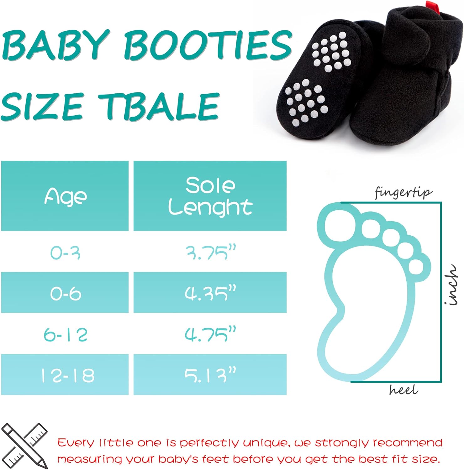 Baby Warm Fuzzy Booties for Newborns