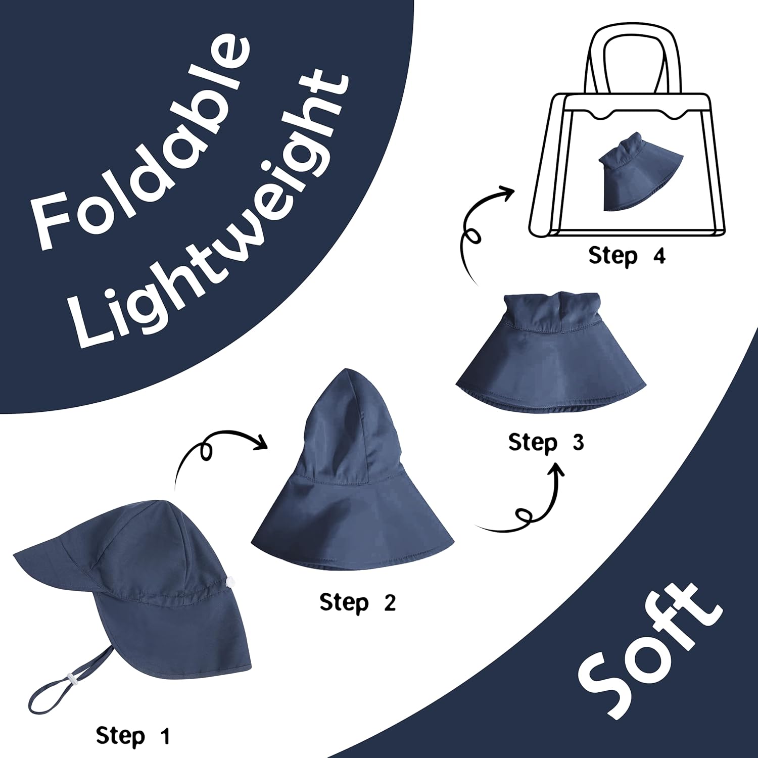 2 Pack Baby Sun Hats UPF 50 - Protect Your Toddler From The Sun