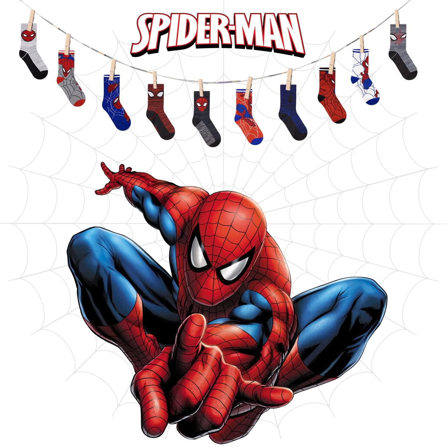 Marvel Spiderman Boys Socks 10-Pack