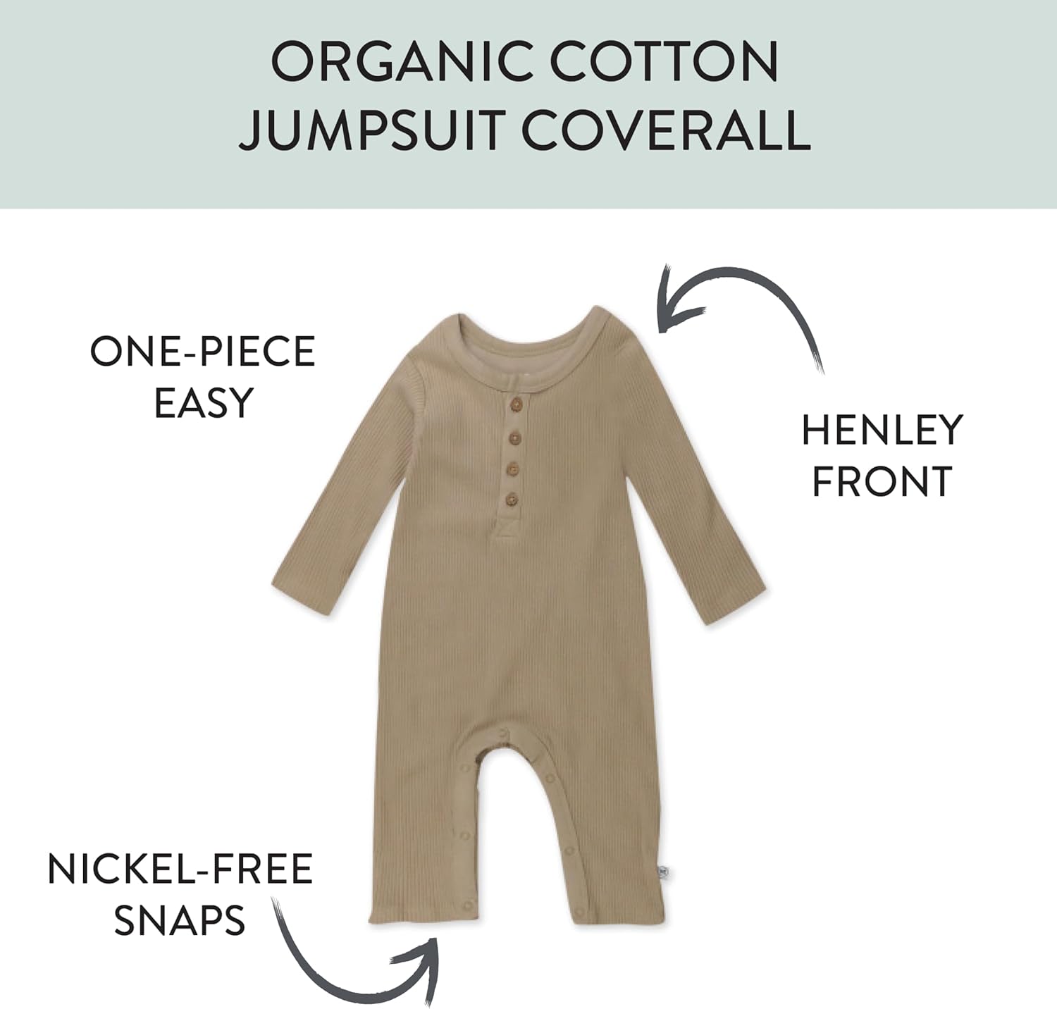 HonestBaby Unisex-Baby Romper