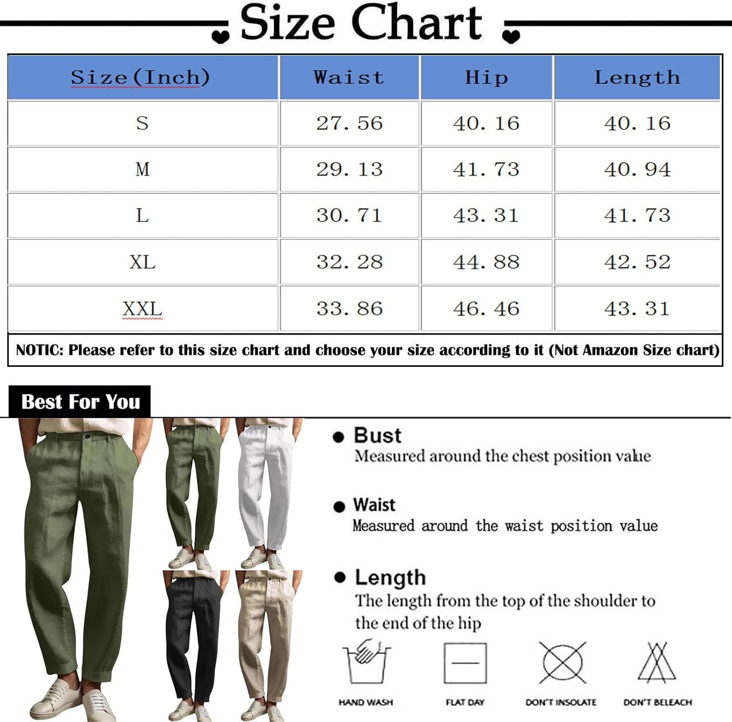 Comfortable Cotton Linen Business Pants