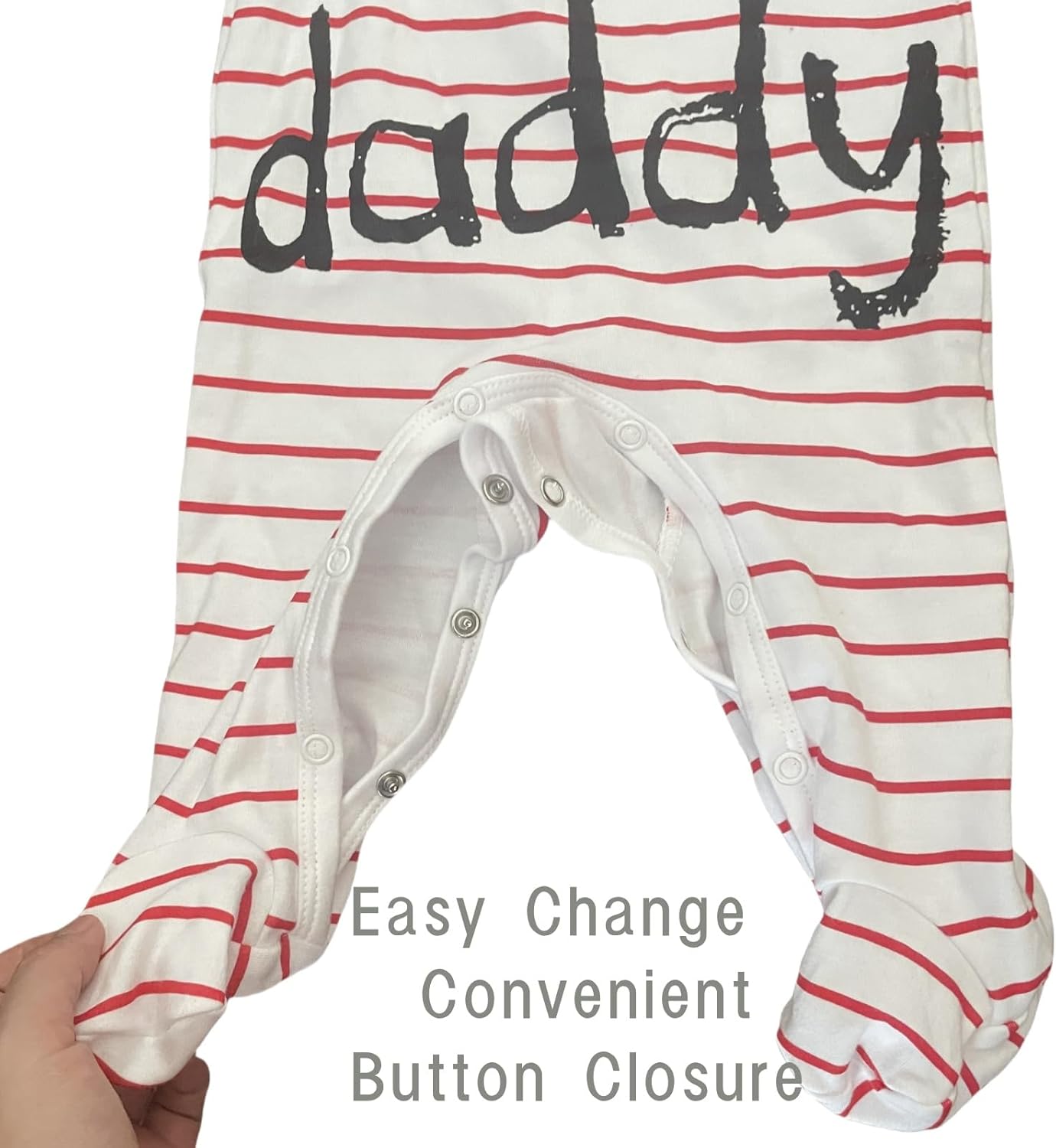 AOMOMO 2-Pack Baby Footies Newborn Romper