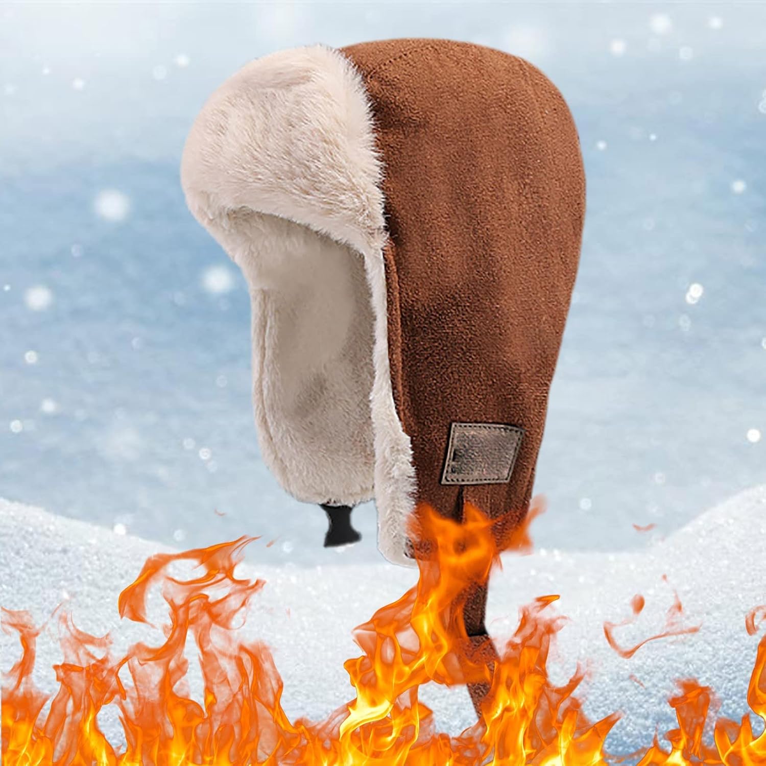 Warm Stylish Winter Trapper Hat Knit Cap for Men Women