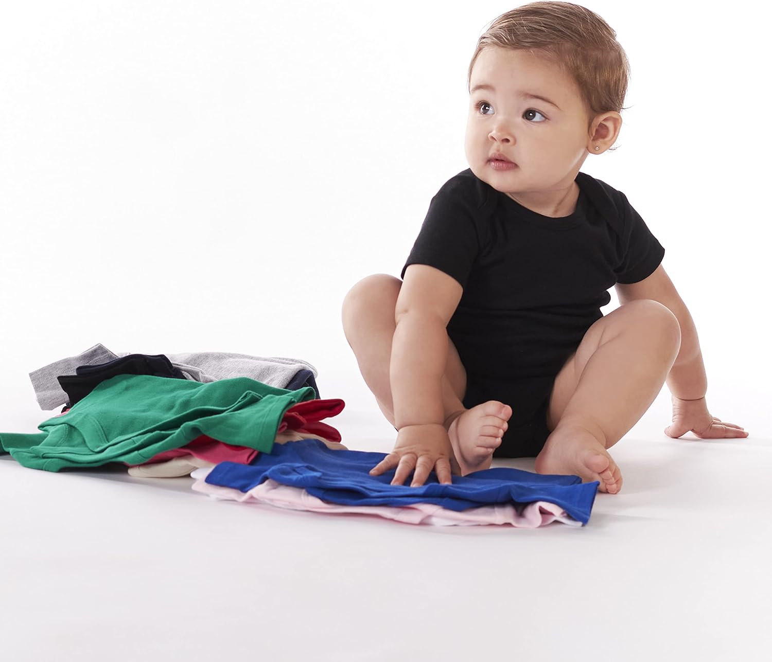 Gerber Baby 5-Piece Onesies Bundle Interlock Design