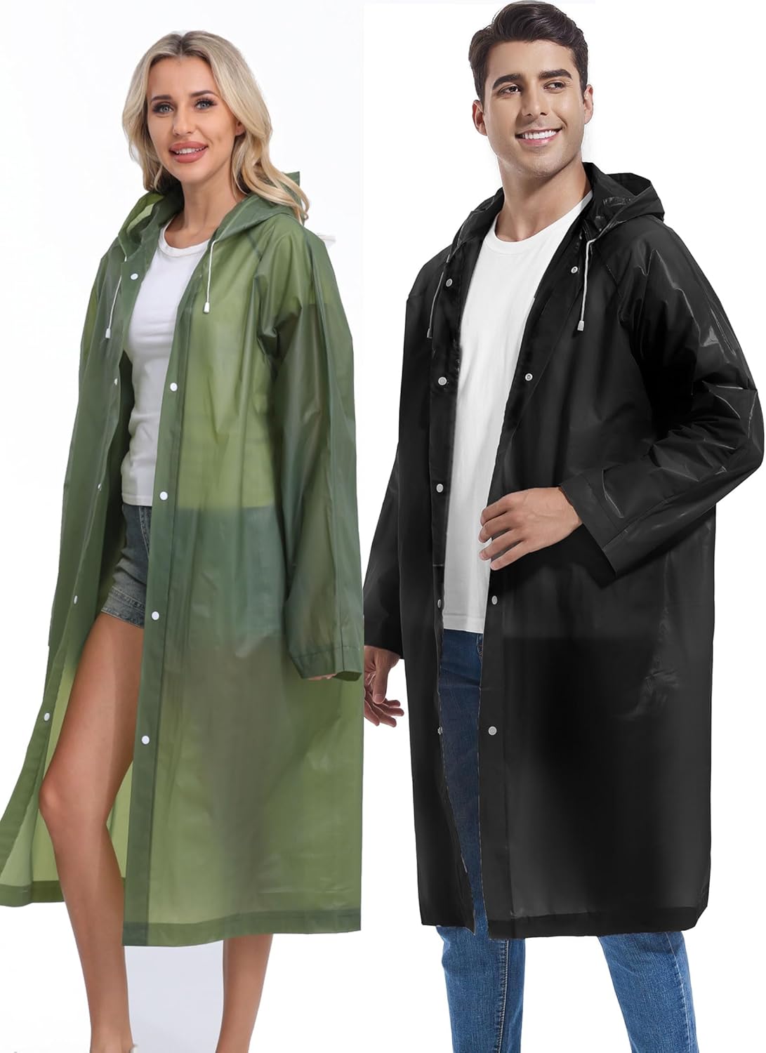 Premium Borogo Reusable Rain Coats for Men Durable Waterproof