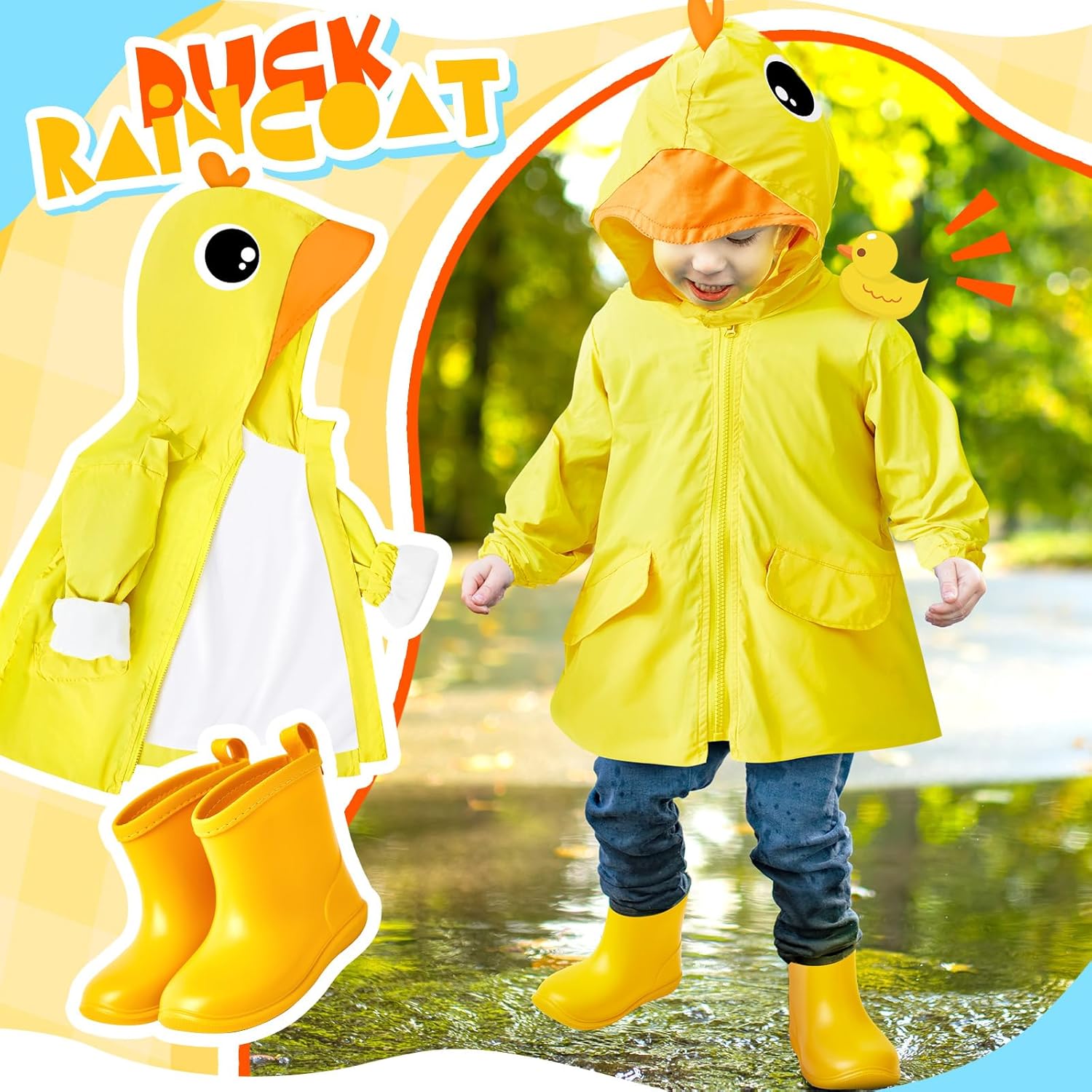 Twistover 2-Piece Toddler Rain Set for Little Ones