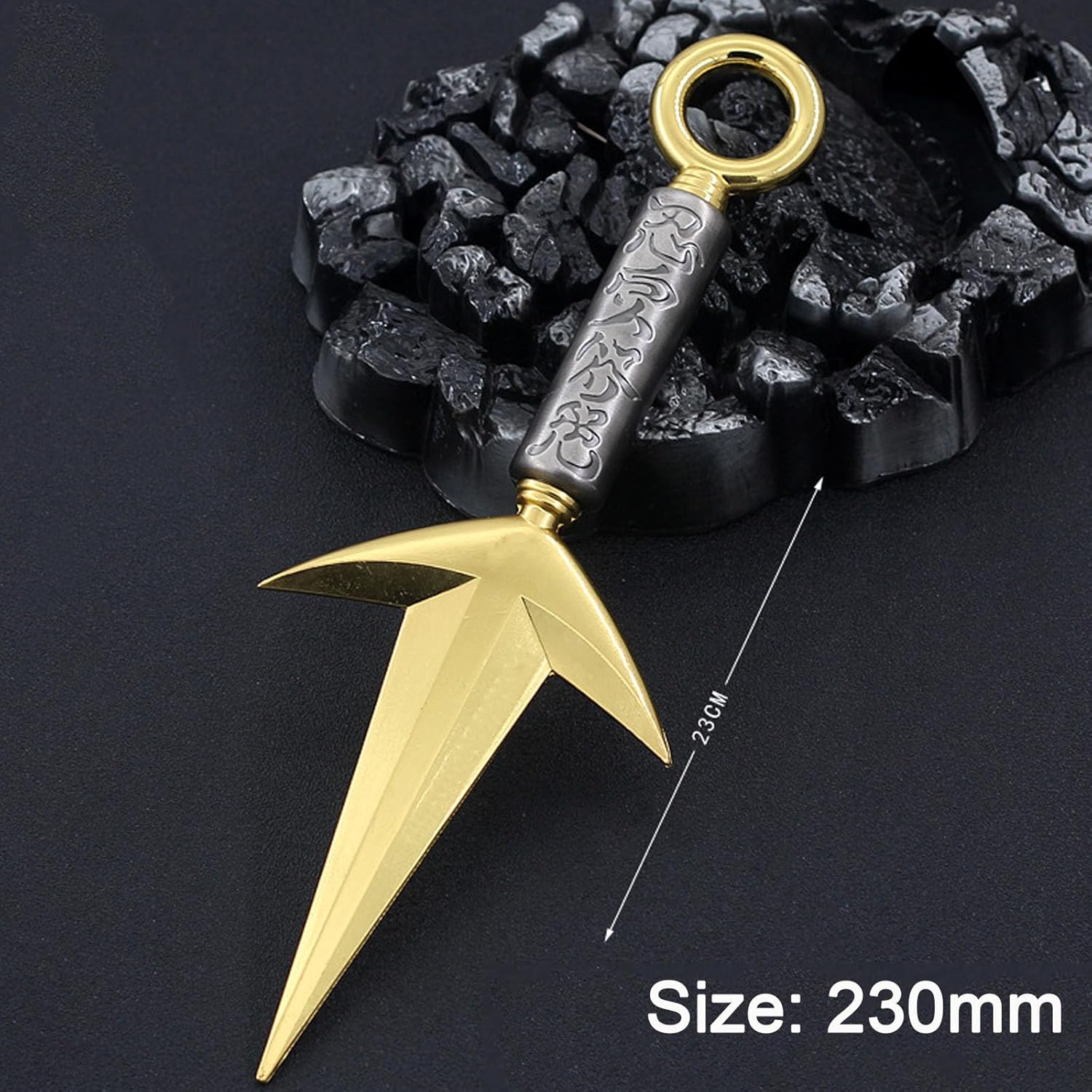 FAYAIALO 9 Inch Minato Kunai Metal Keychain