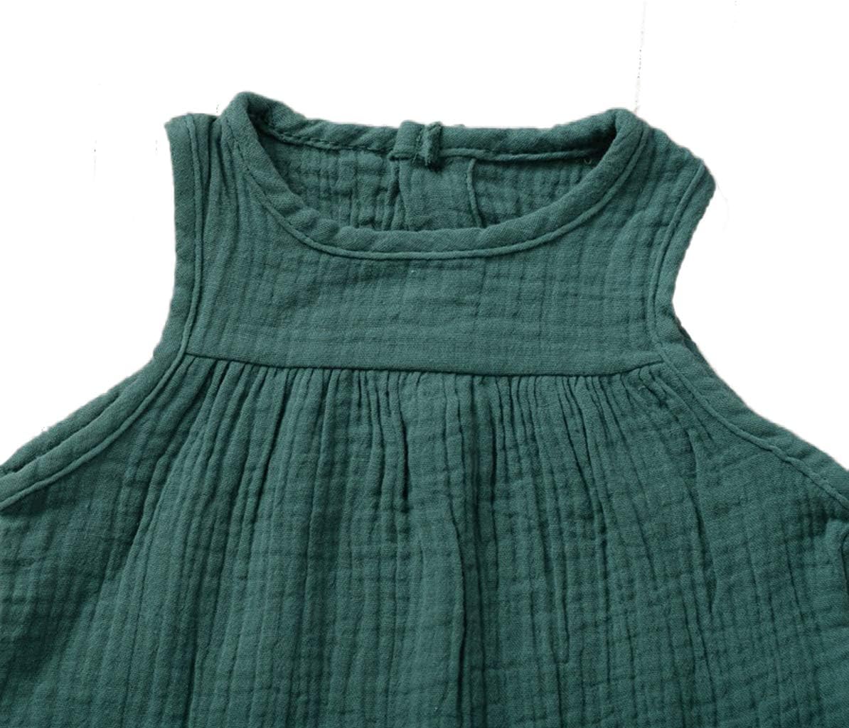 Summer Cotton Tank Shorts Set for Kids