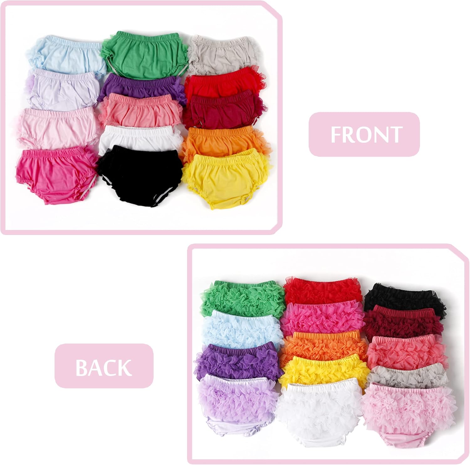 CASM Diaper Covers Bloomers for Babies - Soft Stretchy and Durable