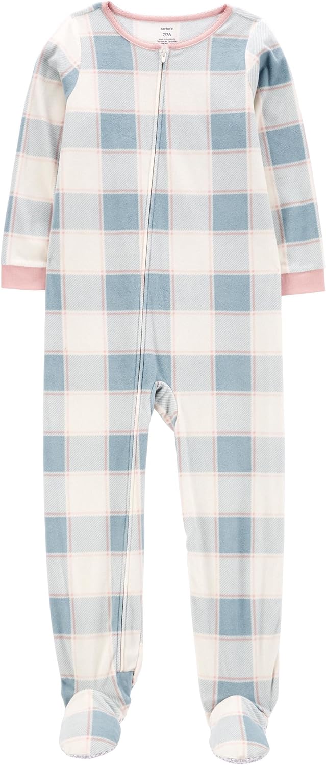 Big Girls Sleepers Pajamas Microfleece bunkers Carters