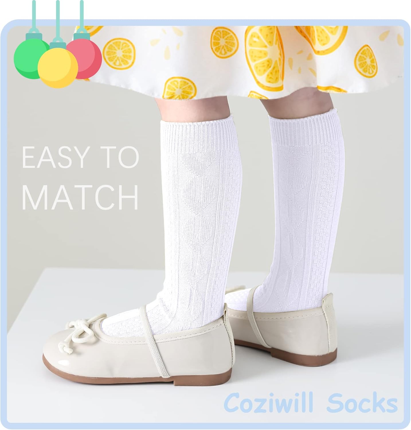 Coziwill Newborn Knee High Socks