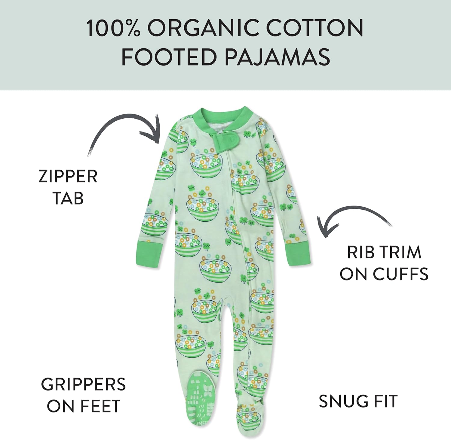 HonestBaby Pajamas Celebration Comfort Non-Slip