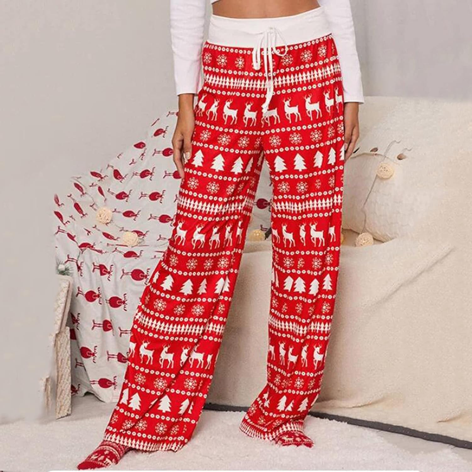 High Waist Christmas Pajamas
