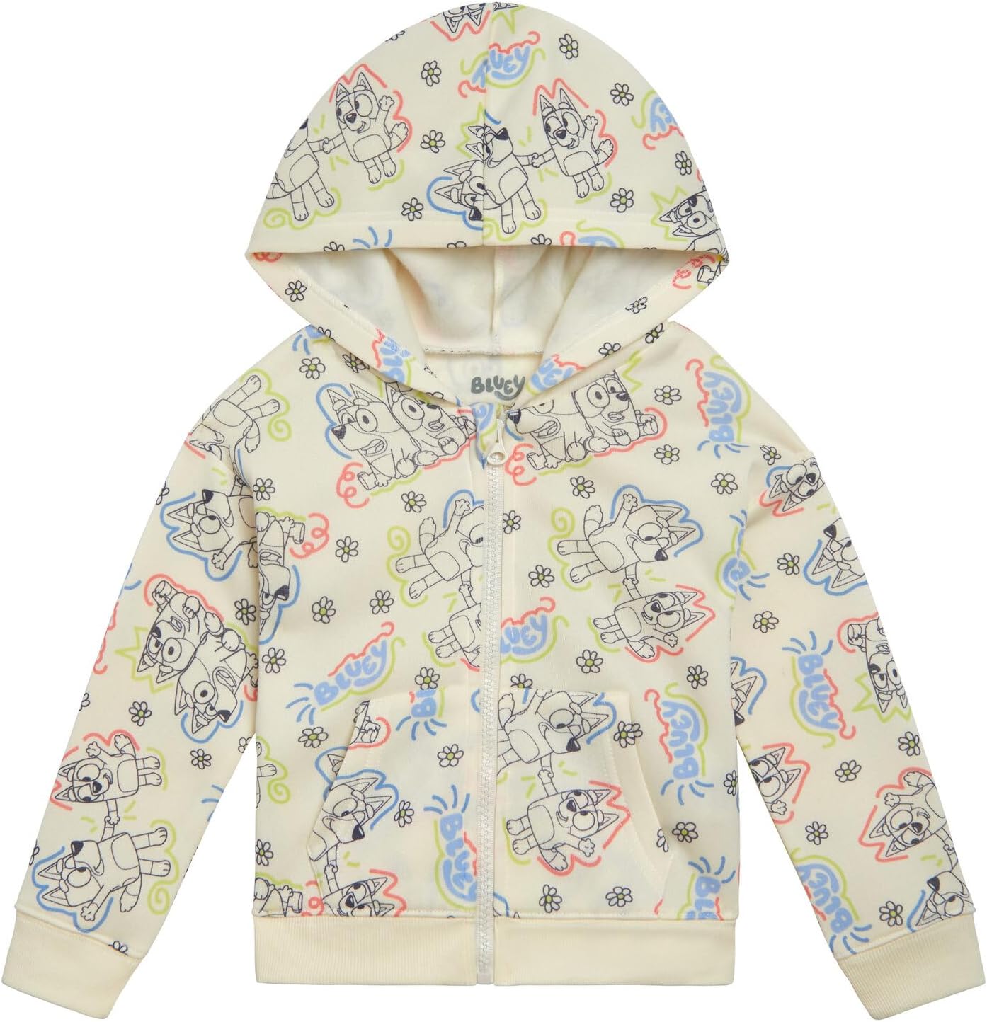 Bluey Cozy Sherpa Zip Up Hoodie