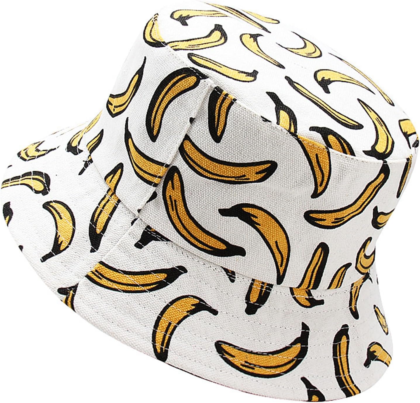 Fruit Print Bucket Hat Reversible Packable for Men Women