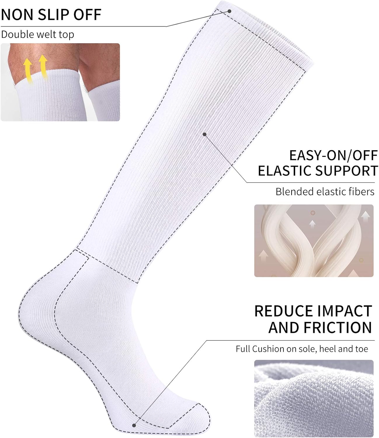 Top Choice for Multi-Sport Use CS CELERSPORT 23 Tube Socks