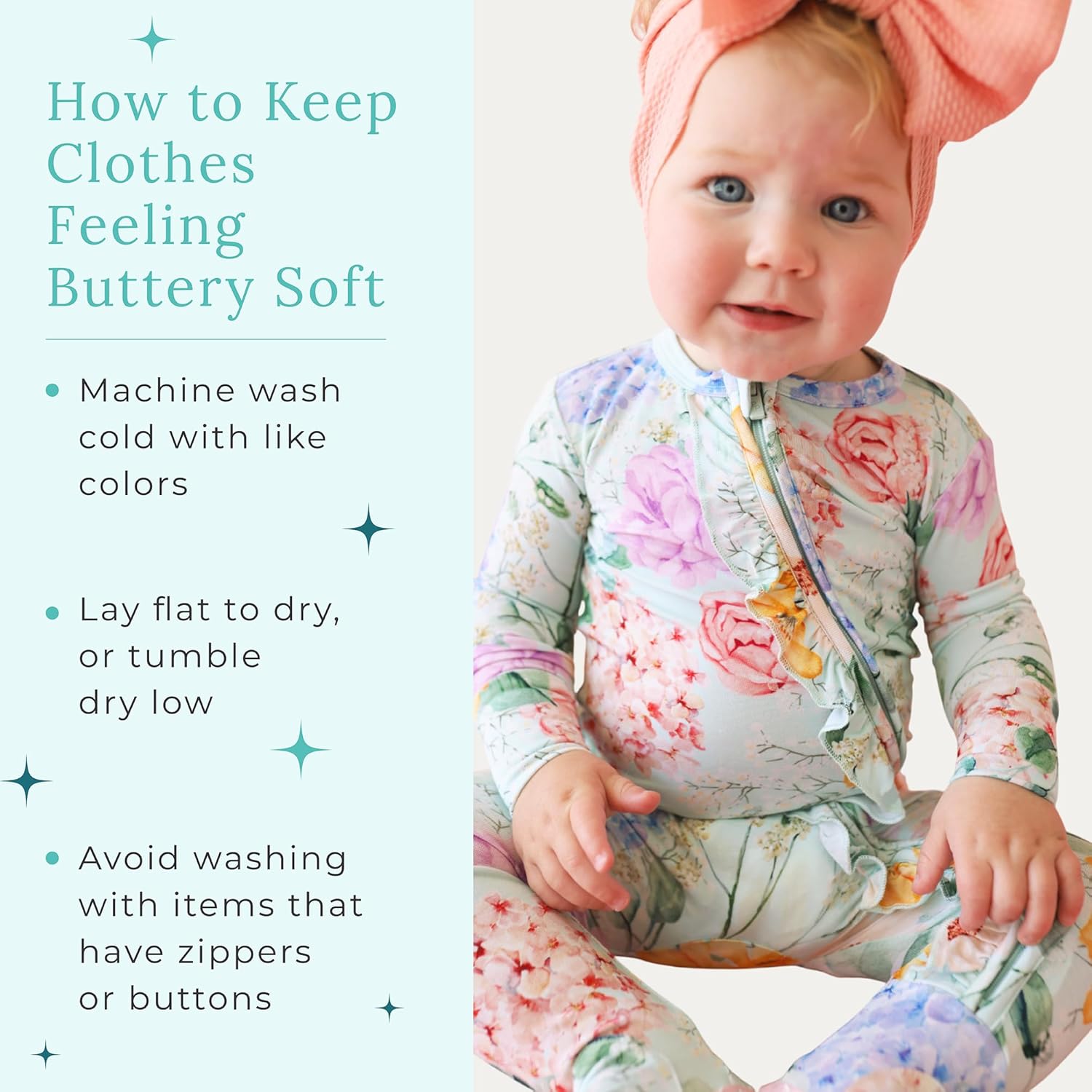 Posh Peanut Footie Pajamas for Babies Cozy Viscose Sets with Ruffles