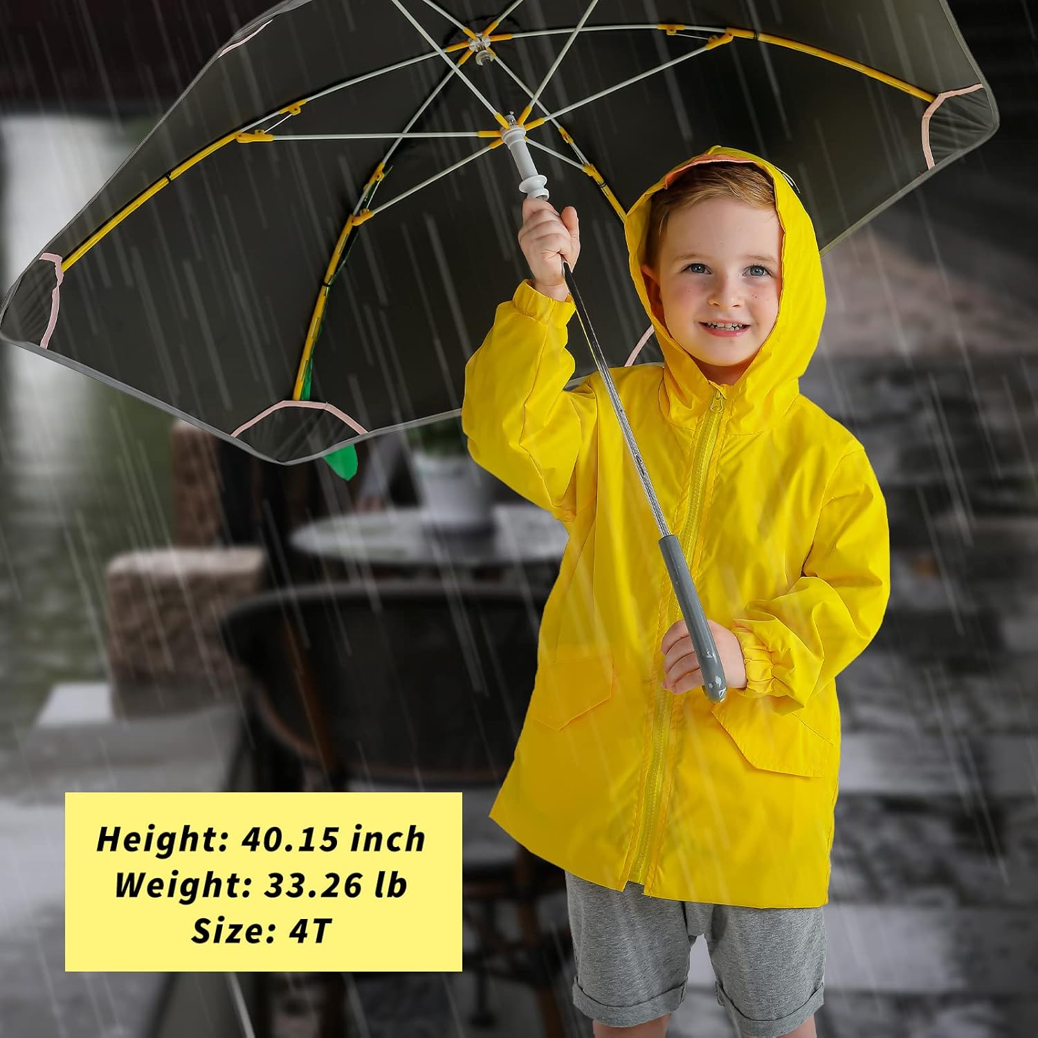 Little Perfect Weather - YOUNGER_TREE Toddler Baby Boy Girl Duck Raincoat Jacket