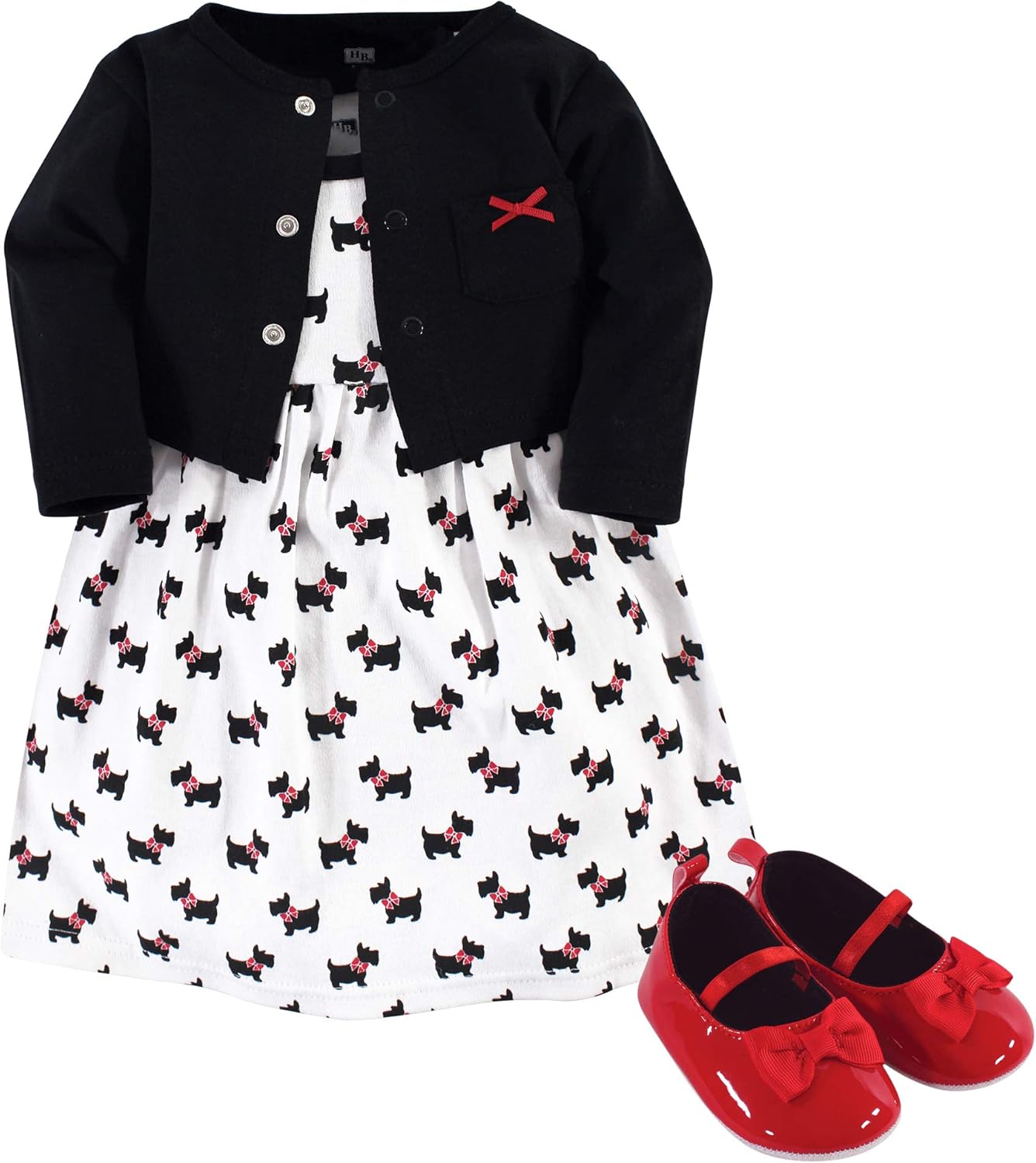 Hudson Baby Baby Girls Cotton Dress Set