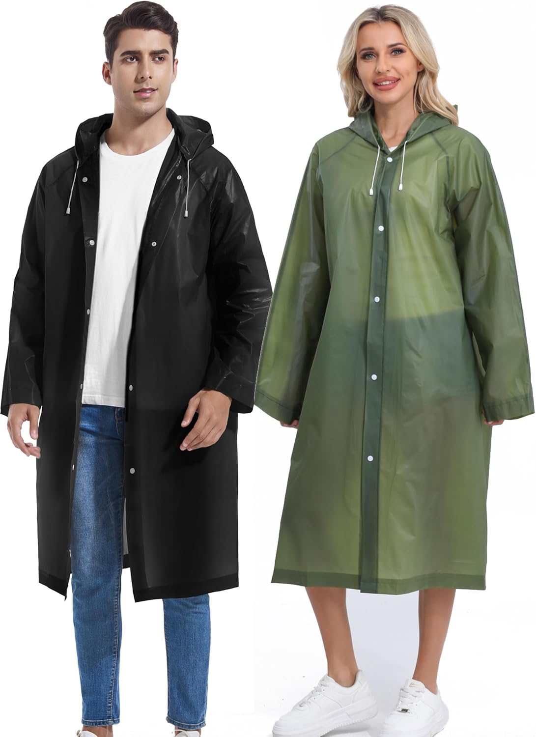 Premium Borogo Reusable Rain Coats for Men Durable Waterproof