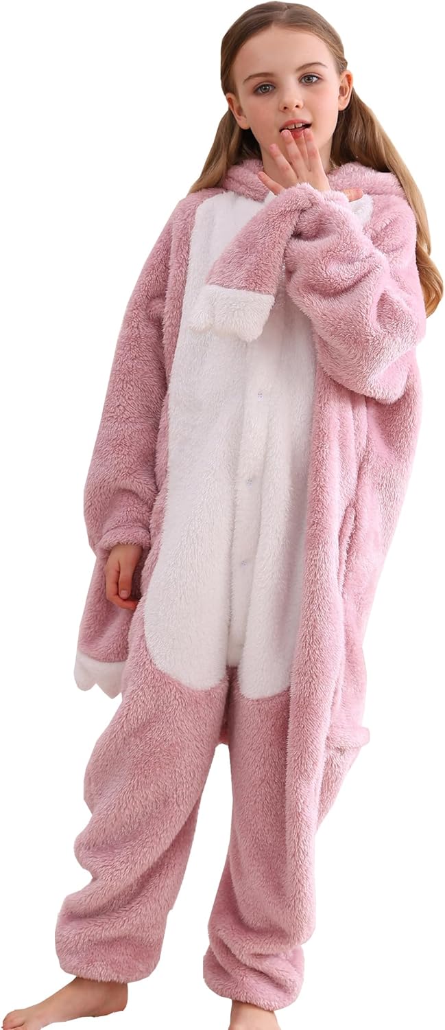 ATOZ Halloween Christmas Animal Onesie Pajamas for Kids Cozy Sleepwear with Details